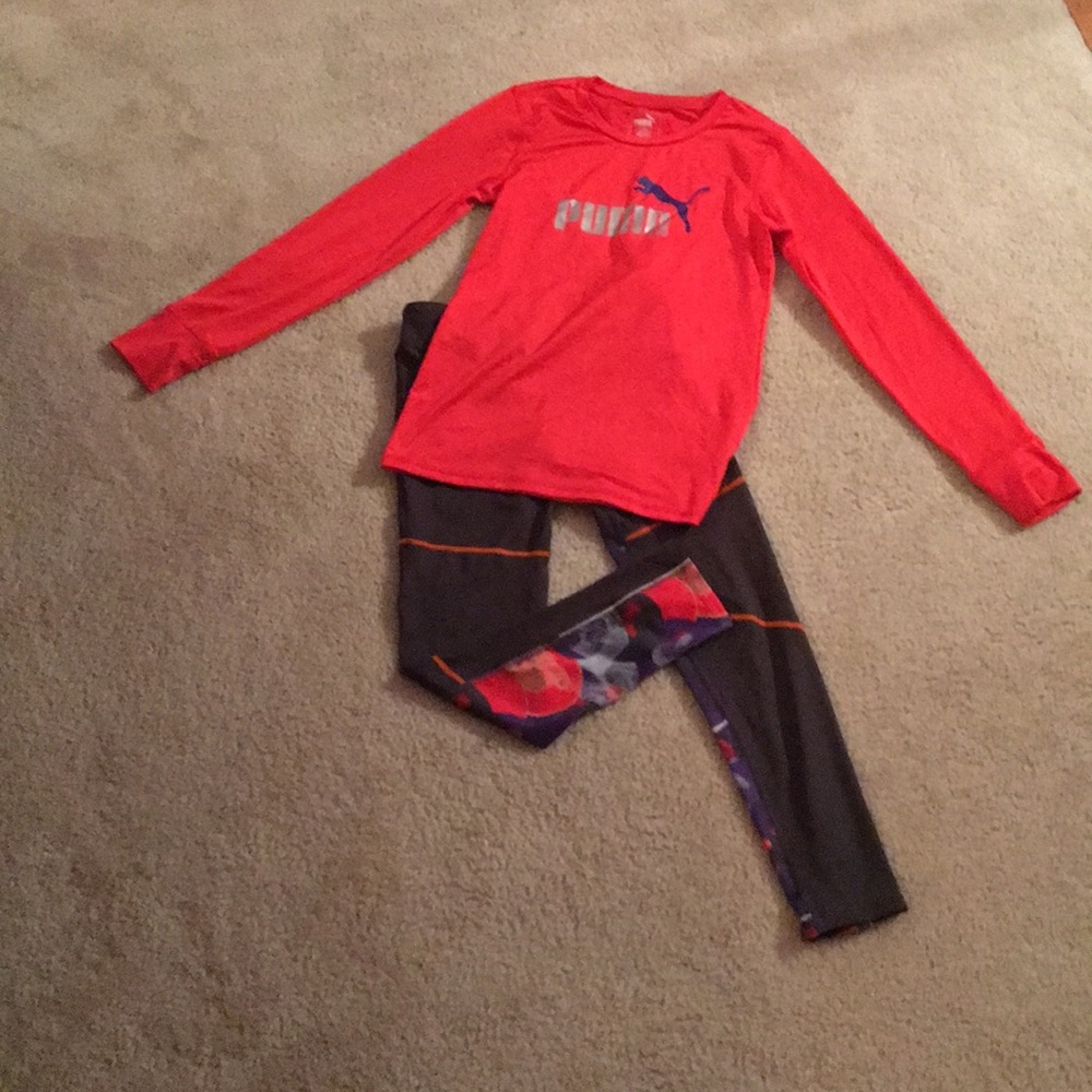 Two piece puma active set